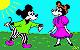 "Mickey
the mouse and his girl-friend Minni" 